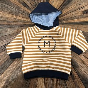Mayoral Striped Hooded sweater size 9 months